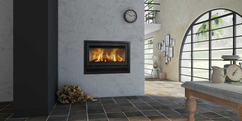 cheminee insert bois lotus air H470 W Centre regional cheminee crc scandinave moderne design contemporain integration