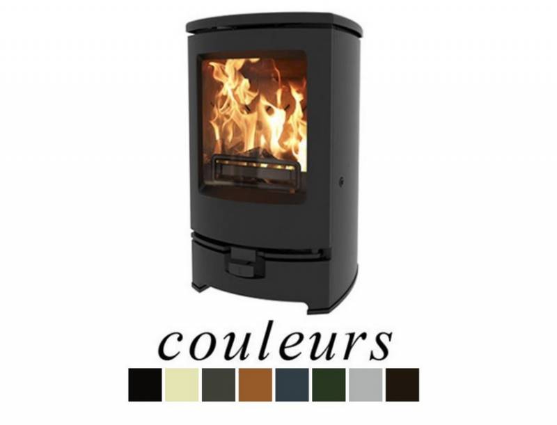 charnwood poele bois modele arc 5 IV multi combustible charbon moderne fonte couleur centre regional cheminée crc