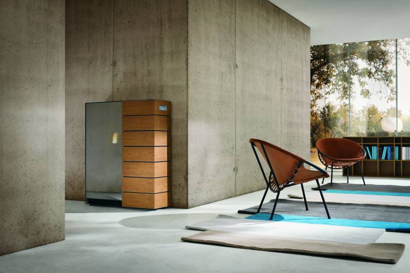 Poêle à granulés teak, Palazzetti Denise à Aubagne