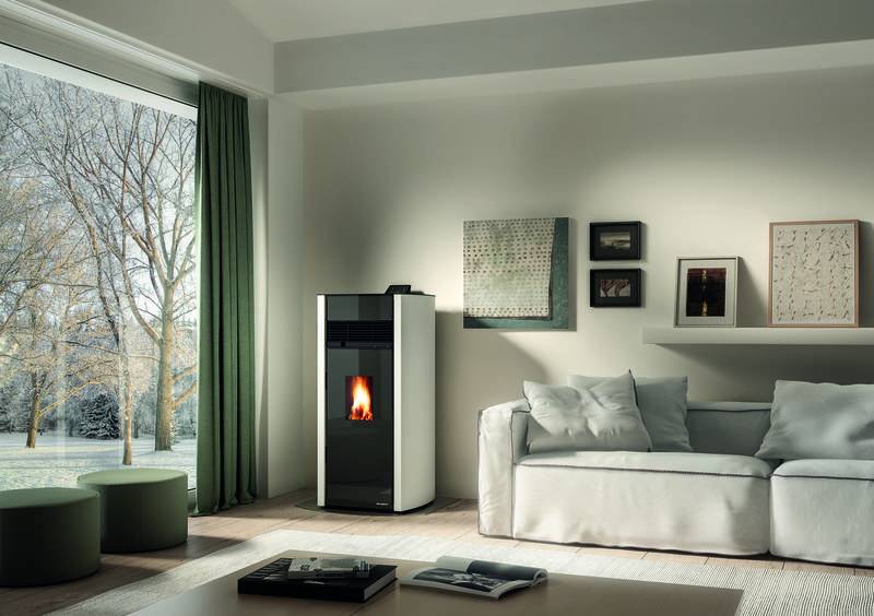 poele granulés palazzetti bianca lux canalisable air pro crc centre regional cheminee