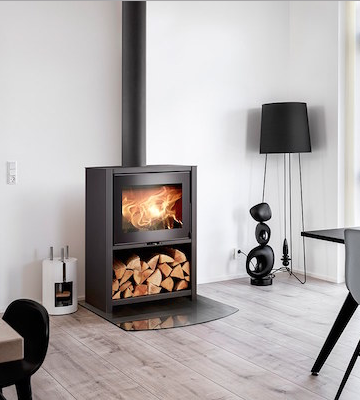 poele a bois scandinave moderne pres de lourmarin