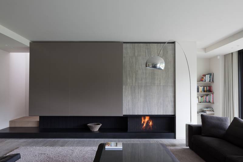 foyer bois design architecte metalfire concept insert ouvert centre regional cheminee