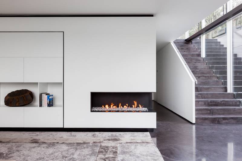cheminee double face gaz interieur moderne metalfire pres de calas