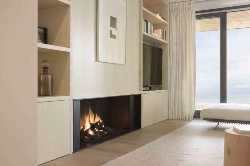 metalfire cheminee moderne au gaz pres de grans