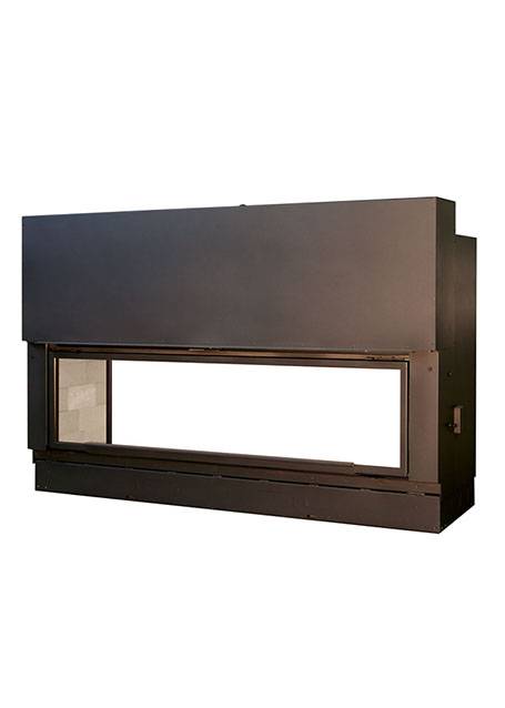 foyer axis 1600 XXL double face crc centre regional cheminée gordes