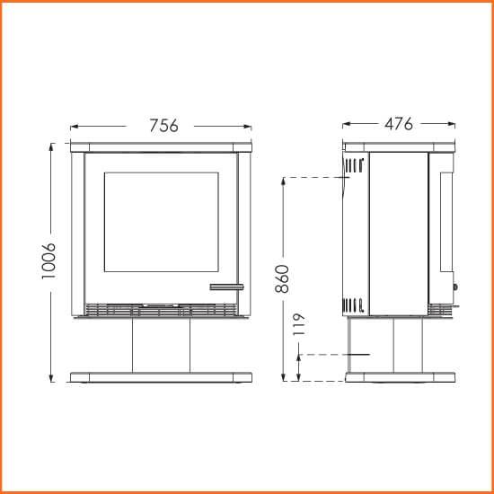 fiche technique poele bois termatech TT22RP crc