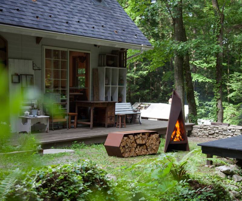 brasero tipi feu exterieur pres de Cassis