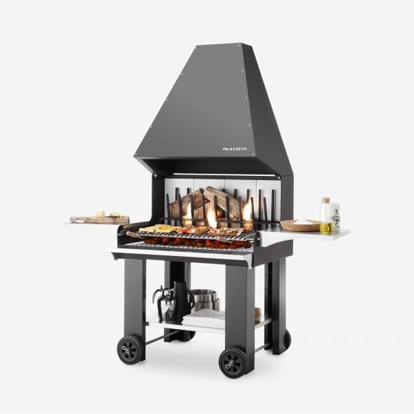 Barbecue à bois en acier
