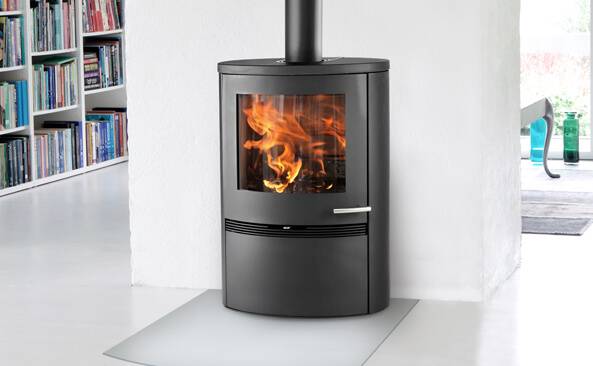 poele à bois termatech TT22H moderne noir fonte puissance crc centre regonal cheminée bouches du rhone