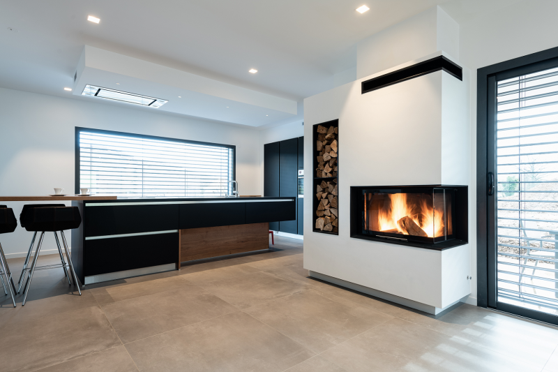 cheminee angle moderne pres de cavaillon